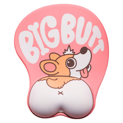 Cute Corgi Butt 3d Mousepad Multiple Styles
