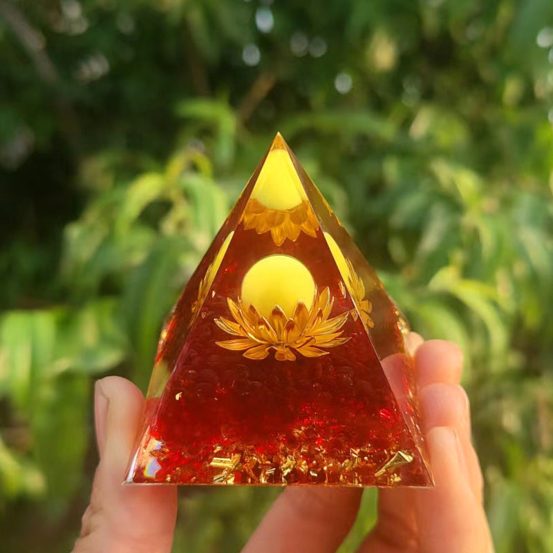 Various Orgone Crystal Pyramids