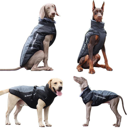 New Large Pet Warm Reflective Dog Thickened Coat Vest Jacket.