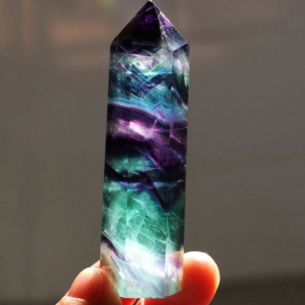 Natural Fluorite Crystal Point