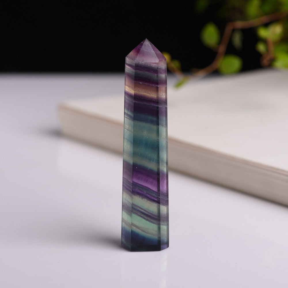Natural Fluorite Crystal Point