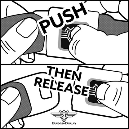 BD Wings Logo CLOSE-UP Full Color Black Silver Seatbelt Belt - Leopard Pink Fuchsia Webbing