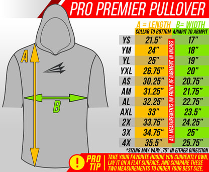 Bat Flips Baseball HyperMAX Short Sleeve Hoodie NEON