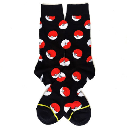 Pokémon Long Crew Socks – Pikachu, Eevee & Gengar Anime Cartoon Harajuku Athletic Socks