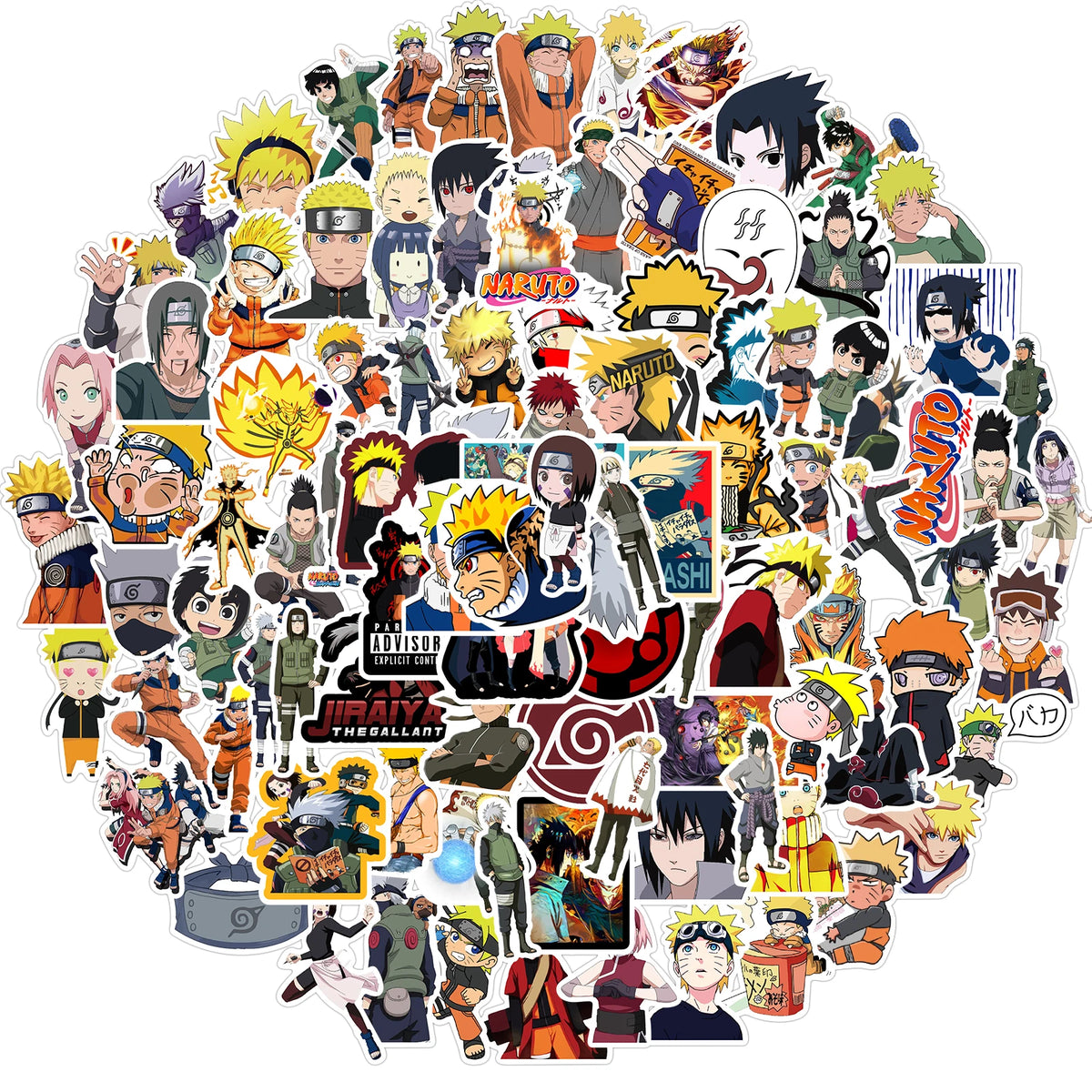 Naruto Anime Sasuke Stickers Waterproof Graffiti Decals for Phone Laptop