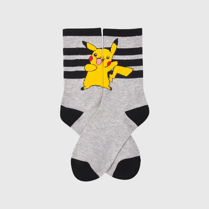 Pokémon Long Crew Socks – Pikachu, Eevee & Gengar Anime Cartoon Harajuku Athletic Socks