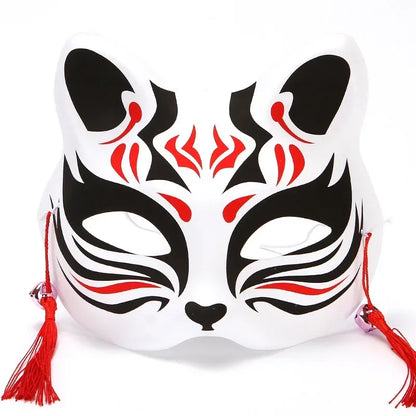 Anime Fox Half Face Cosplay Mask Demon Slayer Party Props