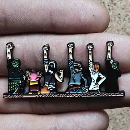 One Piece Gear 5 Luffy Enamel Pin - Anime Lapel Badge Brooch