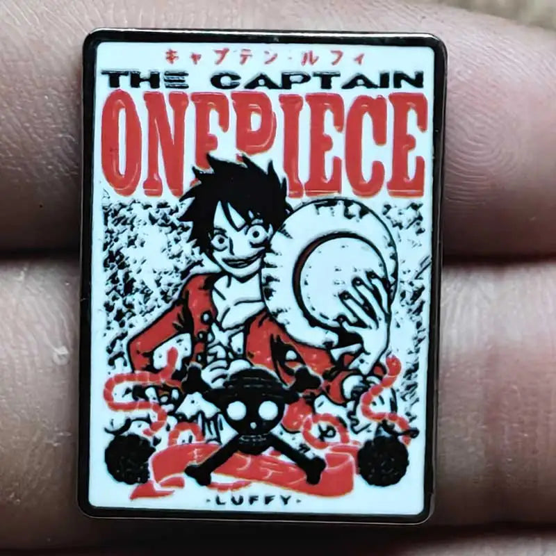 One Piece Gear 5 Luffy Enamel Pin - Anime Lapel Badge Brooch