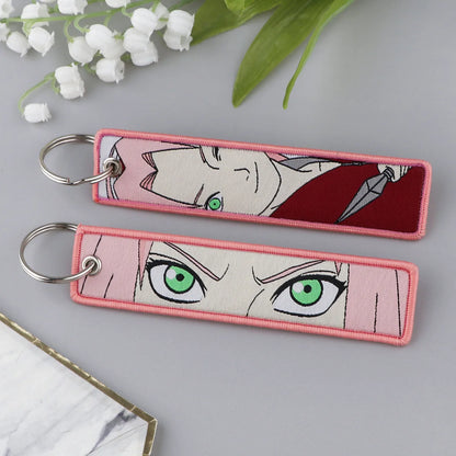 Naruto Anime Woven Keychain Backpack Charm