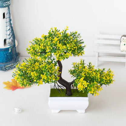 Artificial Bonsai Tree in Pot - Faux Plant Home Decor