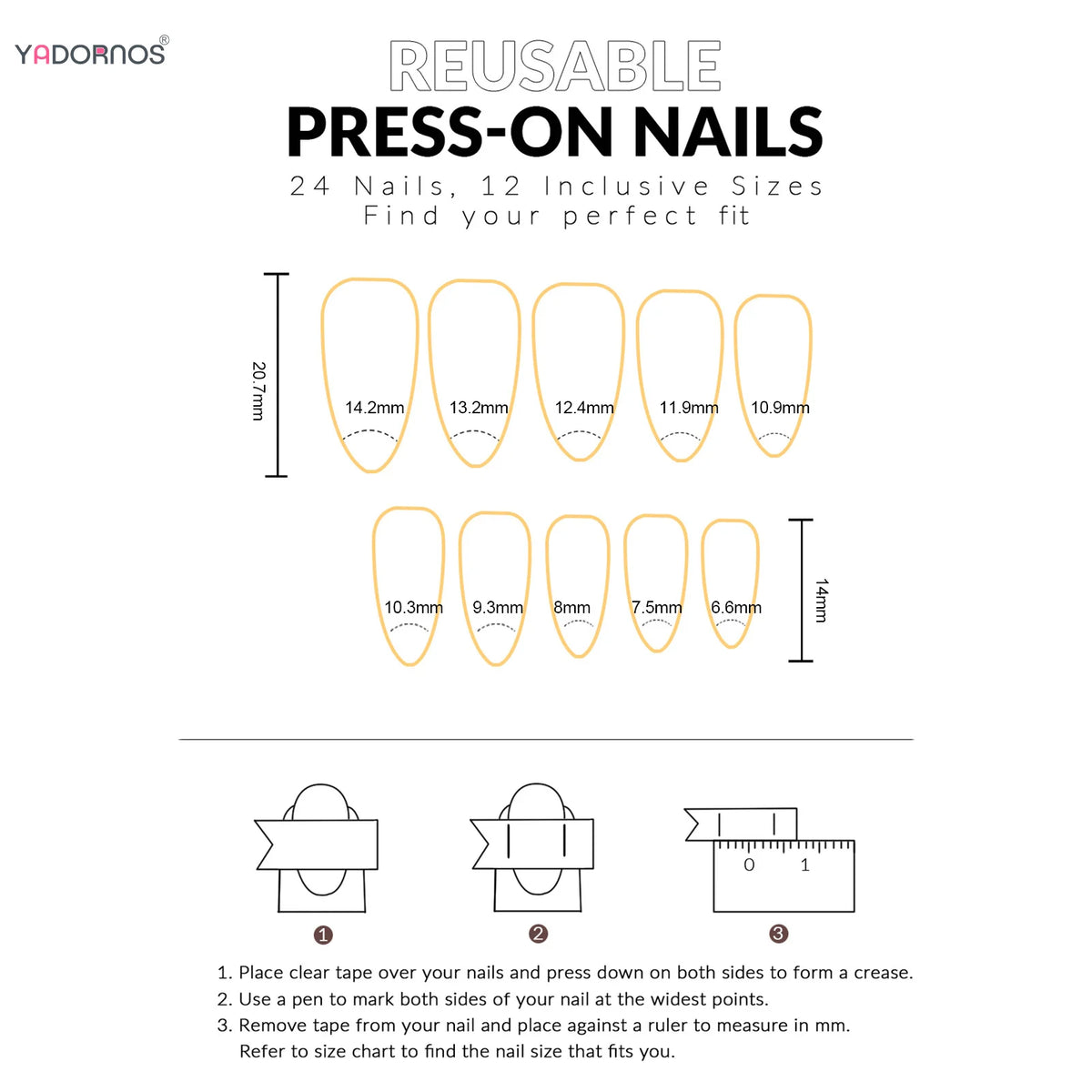 Y2K Star Press On Nails 24pcs – Blue Gradient French Gold Moon Almond False Nails