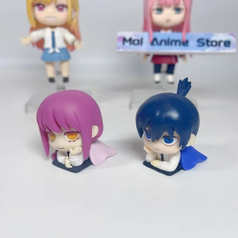 Chainsaw Man Power Figure Set, Cute Anime Figurines with Aki, Denji and Makima