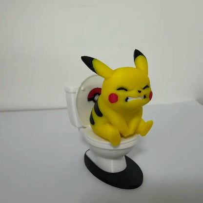 Pokémon Toilet Desktop Ornament – Funny Novelty Figurine Decor