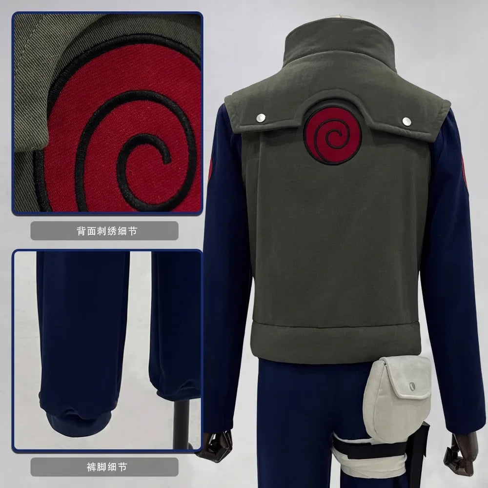Hatake Kakashi Cosplay Costume Set – Vest, T-Shirt & Pants