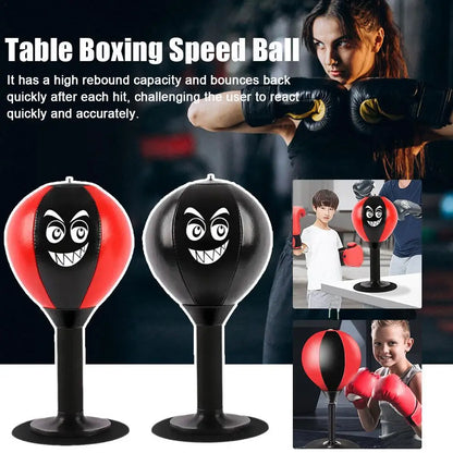 Suction Cup Desk Punching Bag – Stress Relief Boxing Speed Ball Toy