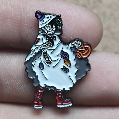 One Piece Gear 5 Luffy Enamel Pin - Anime Lapel Badge Brooch