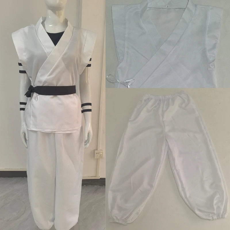 Jujutsu Kaisen Sukuna Cosplay Costume Set – Anime Kimono Outfit with Tattoo Stickers