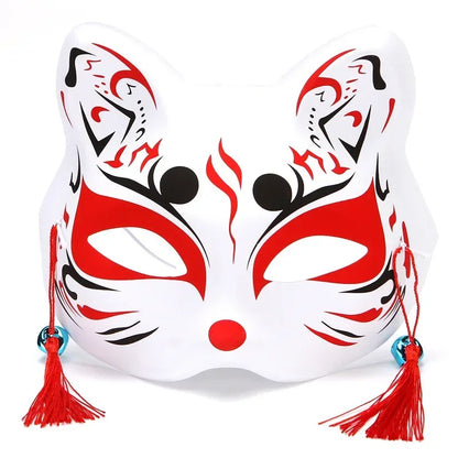 Anime Fox Half Face Cosplay Mask Demon Slayer Party Props