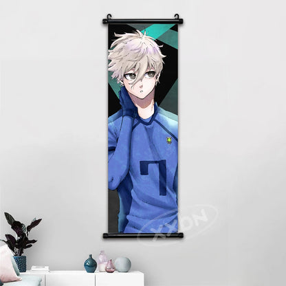 Blue Lock Anime Poster Canvas Wall Art Isagi Yoichi Chigiri Hyoma Home Decor