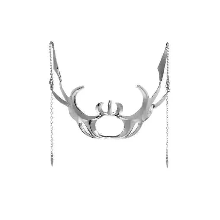 Cyberpunk Metal Face Mask Futuristic Mechanical Wind Accessory