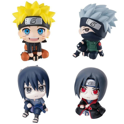 Naruto Anime Figure 9cm Kakashi & Sasuke Collectible Action Figurine Gift