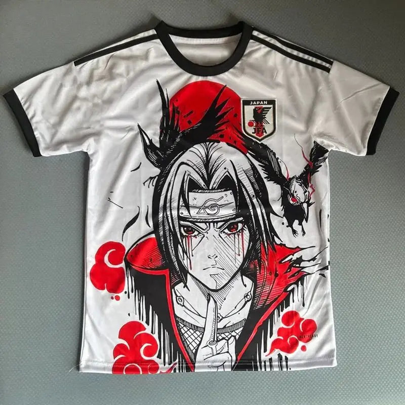 Itachi Uchiha Anime Soccer Jersey – Breathable Quick-Dry Football T-Shirt
