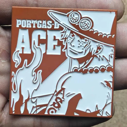 One Piece Gear 5 Luffy Enamel Pin - Anime Lapel Badge Brooch