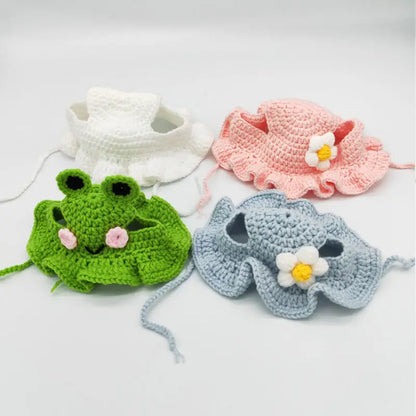 Knitted Cat Hat for Pets – Cute Cosplay Party Headwear