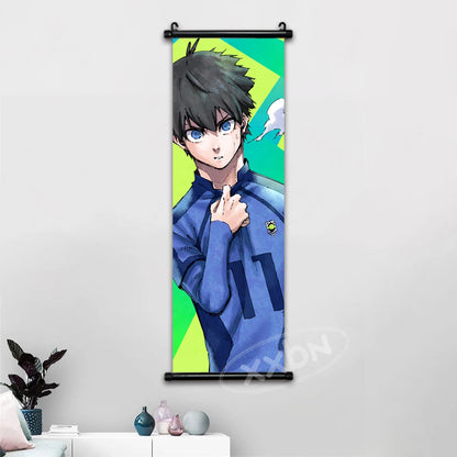 Blue Lock Anime Poster Canvas Wall Art Isagi Yoichi Chigiri Hyoma Home Decor