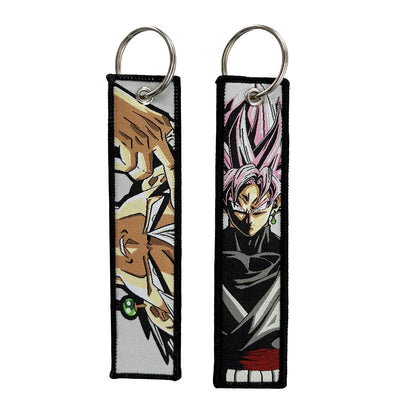 Dragon Ball Embroidered Keychain Lanyard - Anime Badge Holder & Key Strap