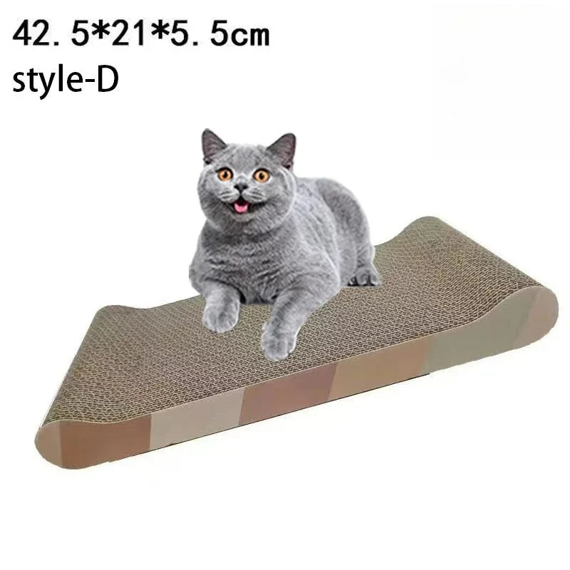 Corrugated Cat Scratcher Lounge – Reversible Cardboard Scratching Pad & Bed for Indoor Cats