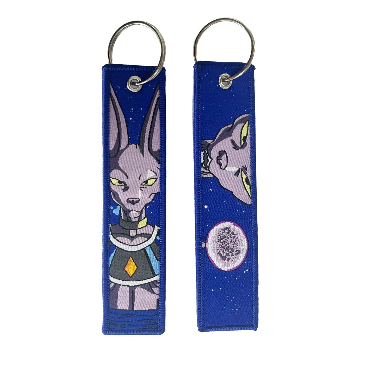 Dragon Ball Embroidered Keychain Lanyard - Anime Badge Holder & Key Strap