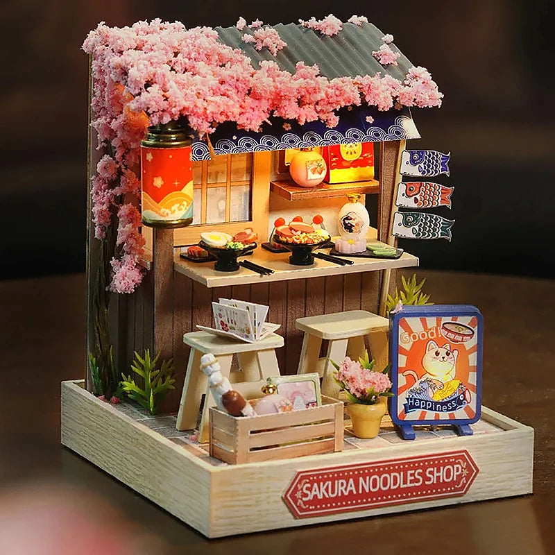 DIY Miniature Wooden Doll House Kit – Handmade 3D Puzzle Room Model with Furniture