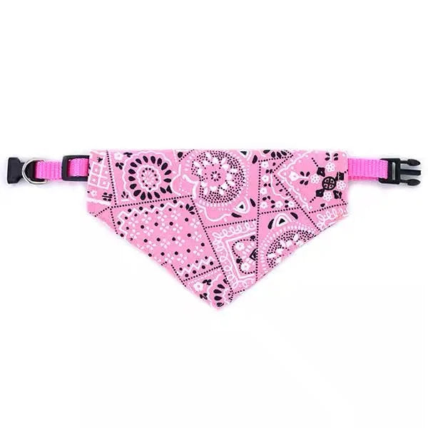 Adjustable Pet Triangle Bandana Scarf – Washable Dog & Cat Bib Collar for Birthday Parties