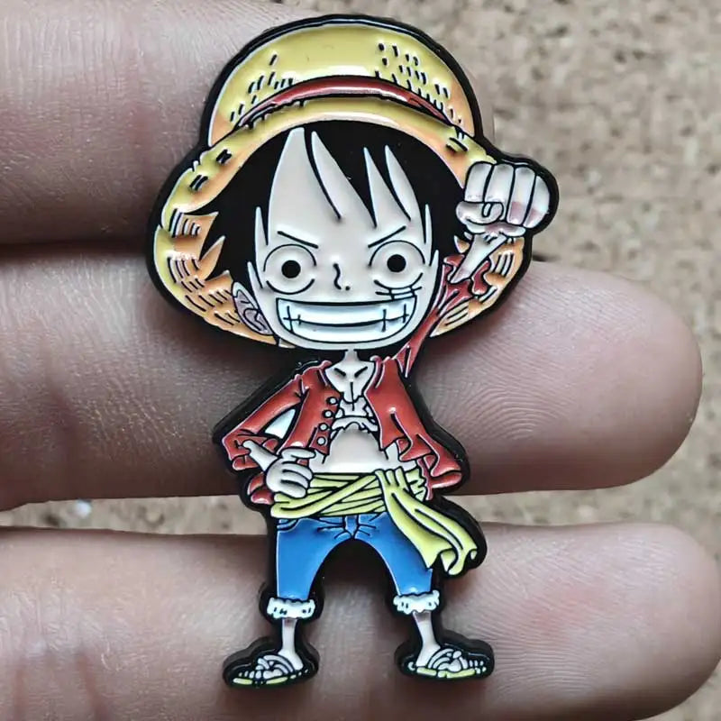 One Piece Gear 5 Luffy Enamel Pin - Anime Lapel Badge Brooch