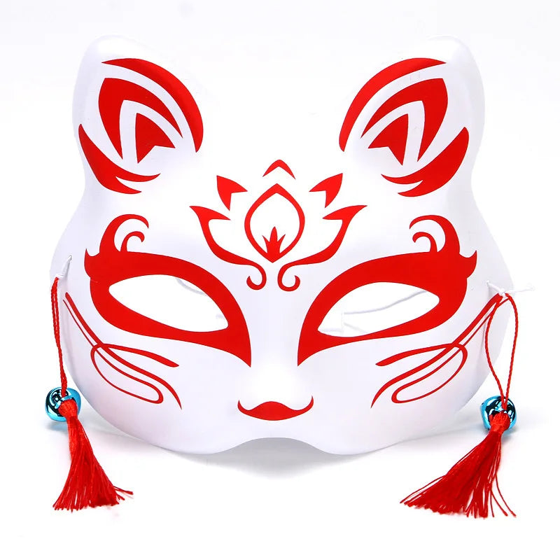 Anime Fox Half Face Cosplay Mask Demon Slayer Party Props