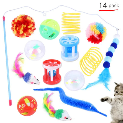 Foldable Cat Tunnel Tent – Mouse Shape Kitten Play Tube with Balls & Fish Toy