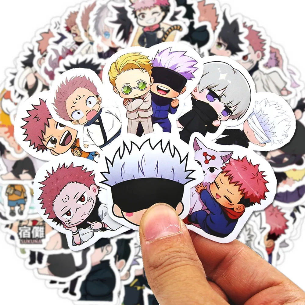 Jujutsu Kaisen Anime Stickers, Gojo Itadori Waterproof Phone Laptop Decals