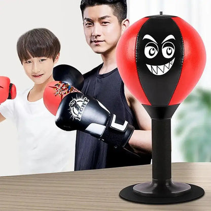 Suction Cup Desk Punching Bag – Stress Relief Boxing Speed Ball Toy