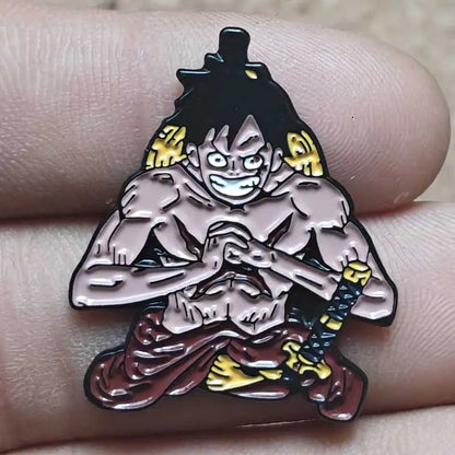 One Piece Gear 5 Luffy Enamel Pin - Anime Lapel Badge Brooch