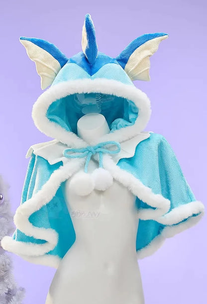 Eeveelution Cosplay Costume Set – Vaporeon, Umbreon & Sylveon Style Dress for Halloween & Parties