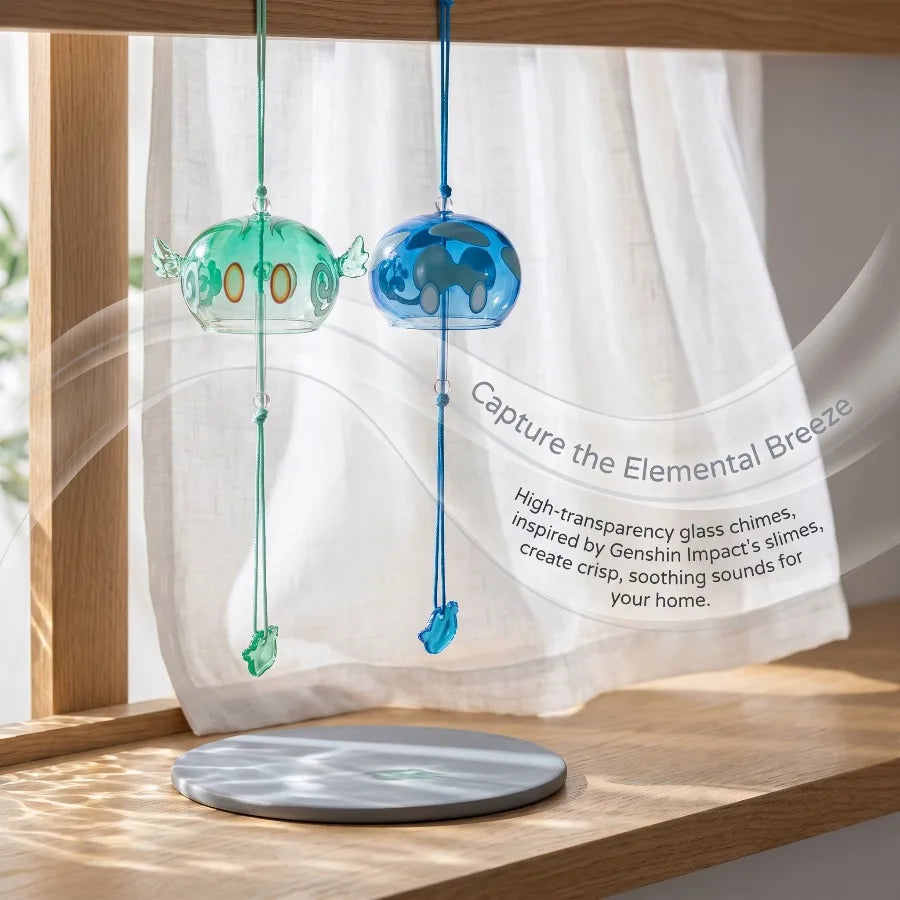 Genshin Impact Slime Glass Wind Chime – Japanese Furin Hanging Decoration