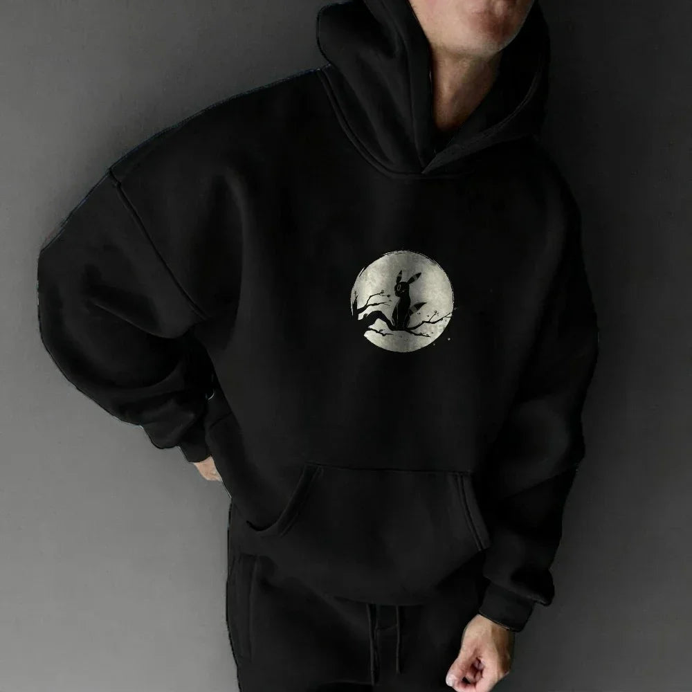 Pokémon Umbreon Printed Hoodie Sweatshirt – Loose Streetwear Pullover