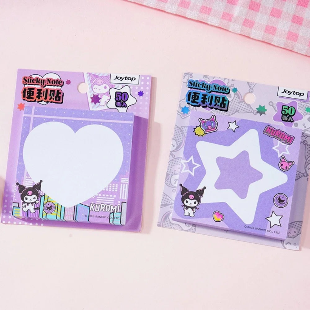 Genuine Sanrio Kuromi Cinnamoroll Melody Sticky Note Pads Cute Stationery Set