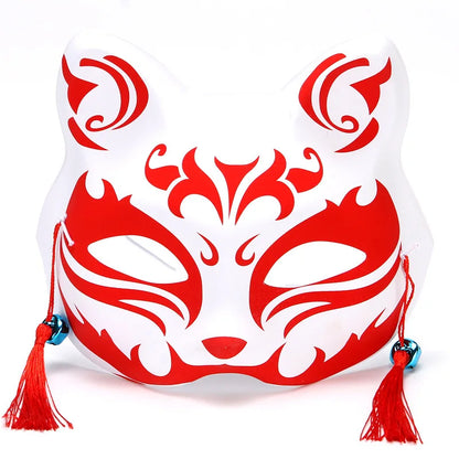 Anime Fox Half Face Cosplay Mask Demon Slayer Party Props