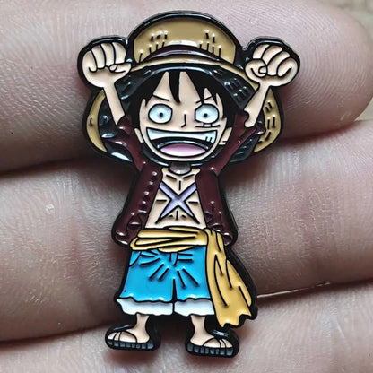 One Piece Gear 5 Luffy Enamel Pin - Anime Lapel Badge Brooch