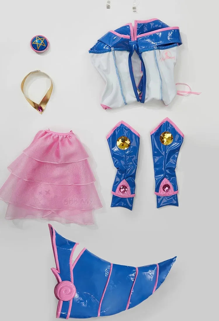 Dark Magician Girl Cosplay Costume for Women - Faux Leather Bunny Girl Bodysuit with Hat