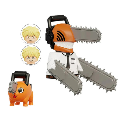 Chainsaw Man Building Block Figures, Mini Anime Brick Minifigs Collectible Gift