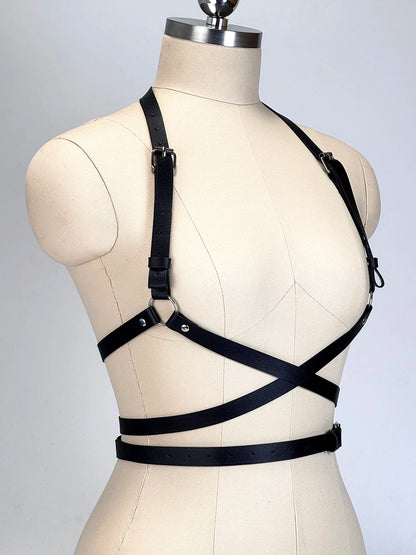 Punk Body Harness Corset Belt - Gothic Street Style Waistband Suspenders